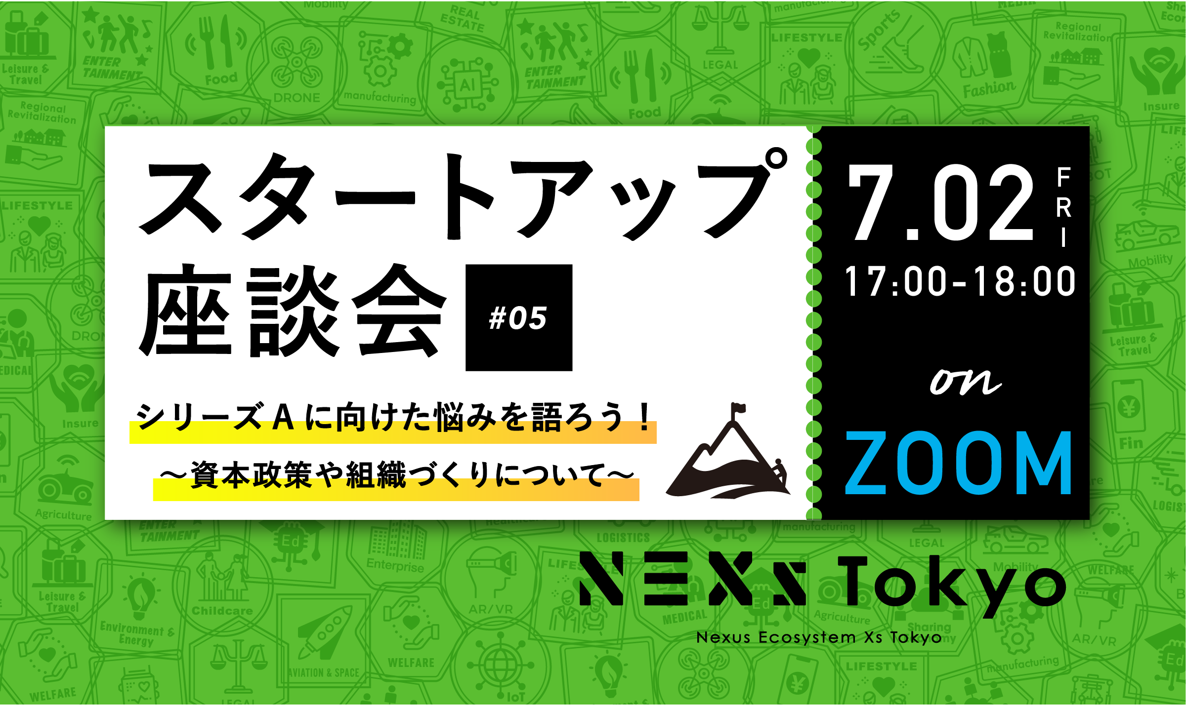 ※会員スタートアップ限定　NEXs会員スタートアップ座談会 vol.5　シリーズAに向けた悩みを語ろう！〜資本政策や組織づくりについて〜